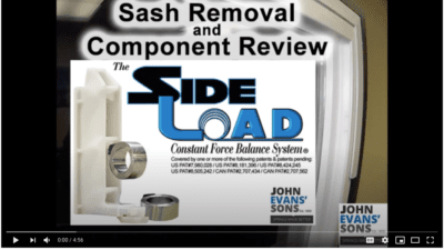 The SideLoad™ Sash Removal & Component Review
