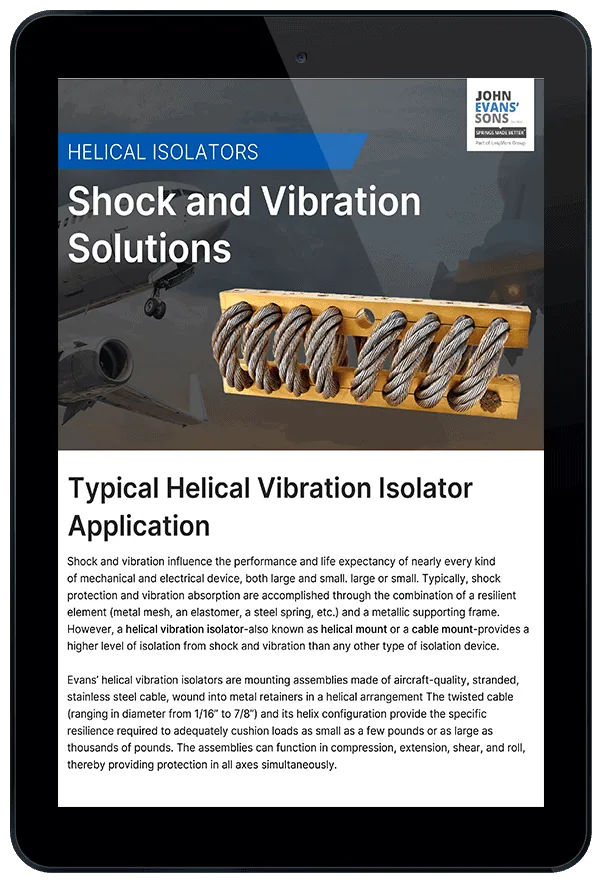 Helical Isolators: Shock and Vibration Solutions