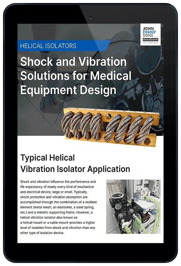 Helical Isolators for Medical Equipment Design