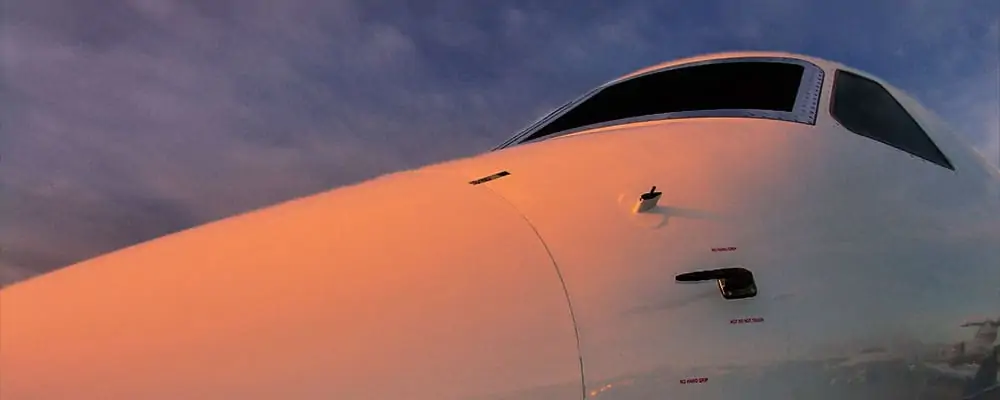 Nose & Cockpit of Modern Corporate Jet