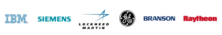 I.B.M., Siemens Energy, Burle Industries, General Electric, Day & Zimmermann, Branson Ultrasonics- customers of John Evans' Sons LLC