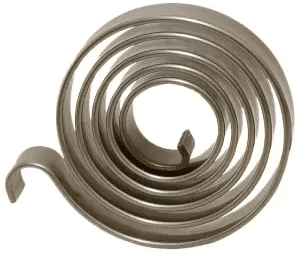 One Spiral Torsion Spring. Spiral torsion springs are normally used in applications requiring less than 360 degrees of rotation.